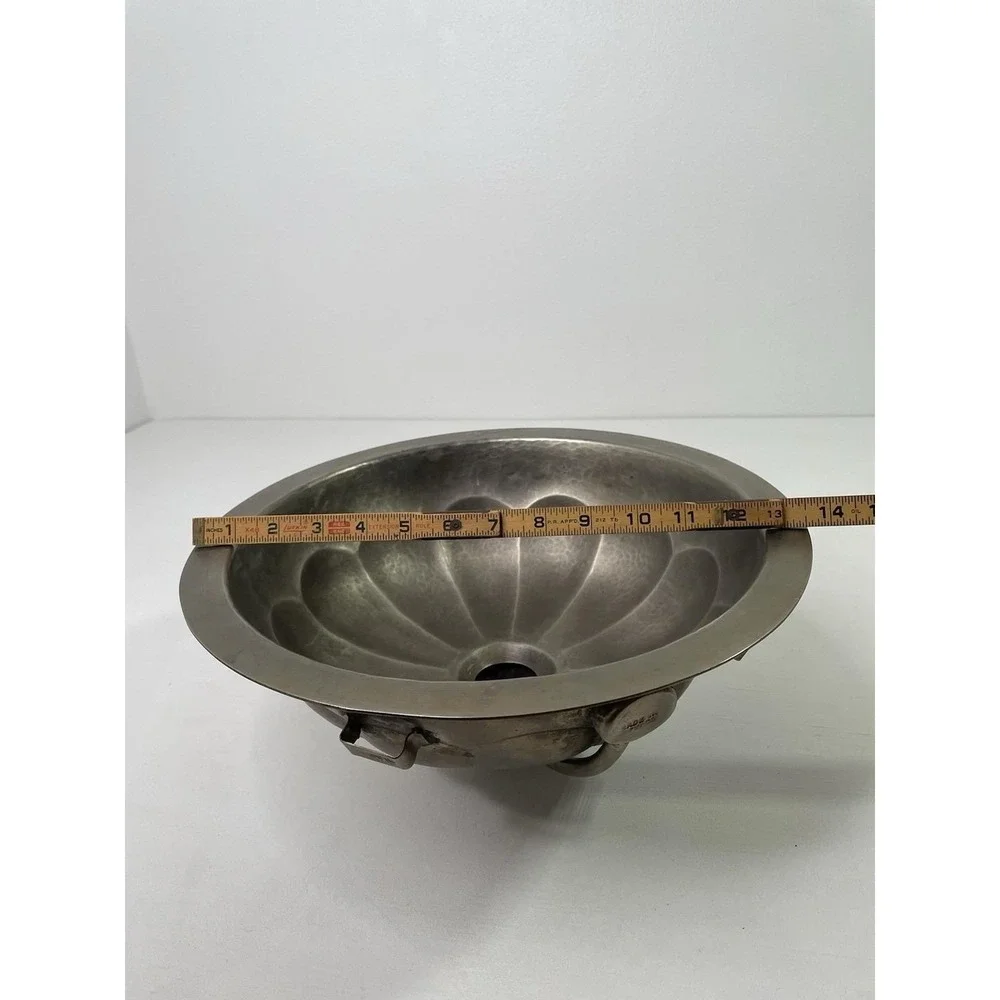 Bates and Bates Hammered Petal Design Bar Sink Hand Sink Matte Finish